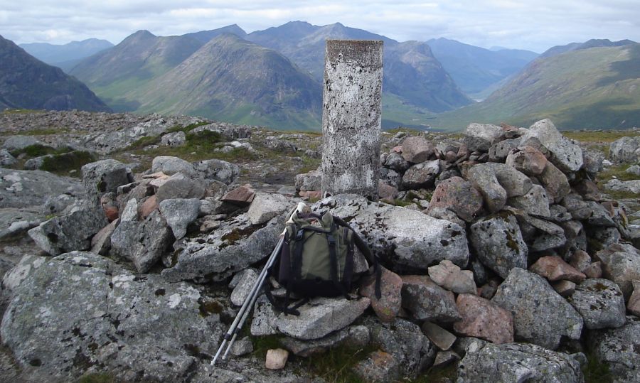 Glencoe from summit of Beinn a Chrulaiste