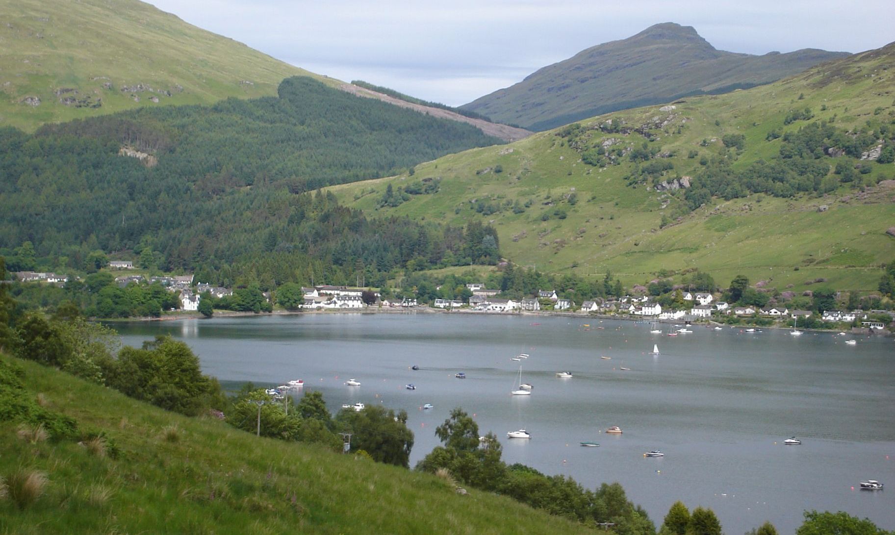 Ben Donich above Loch Goil and Lochgoilhead