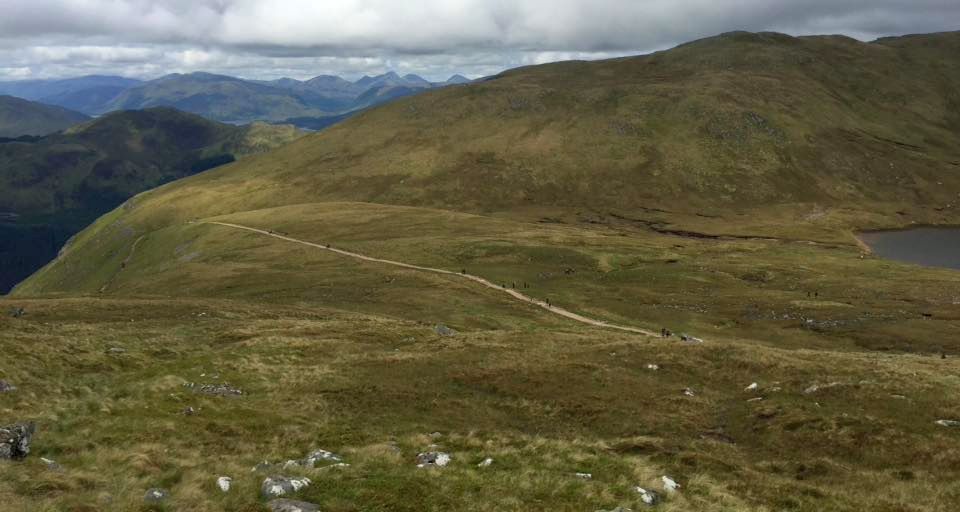 Tourist route on Ben Nevis