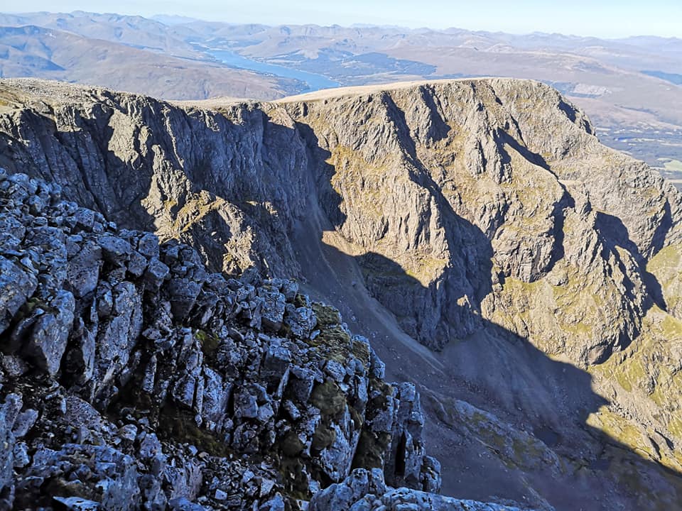 Castle Ridge and Tower Ridge on Ben Nevis