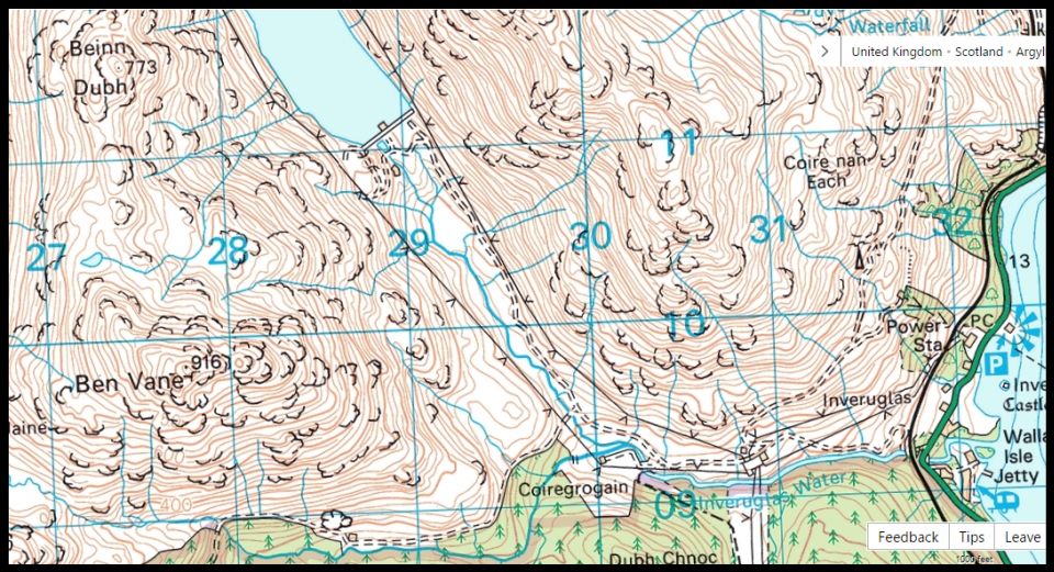 Ben Vane map