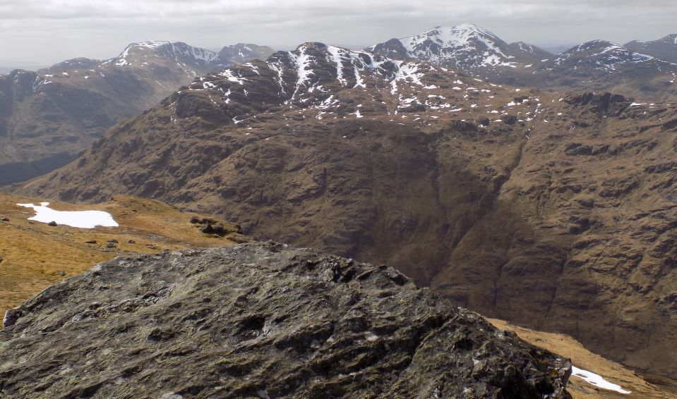 Beinn Narnain, Ben Vane and Beinn Ime from Ben Vorlich