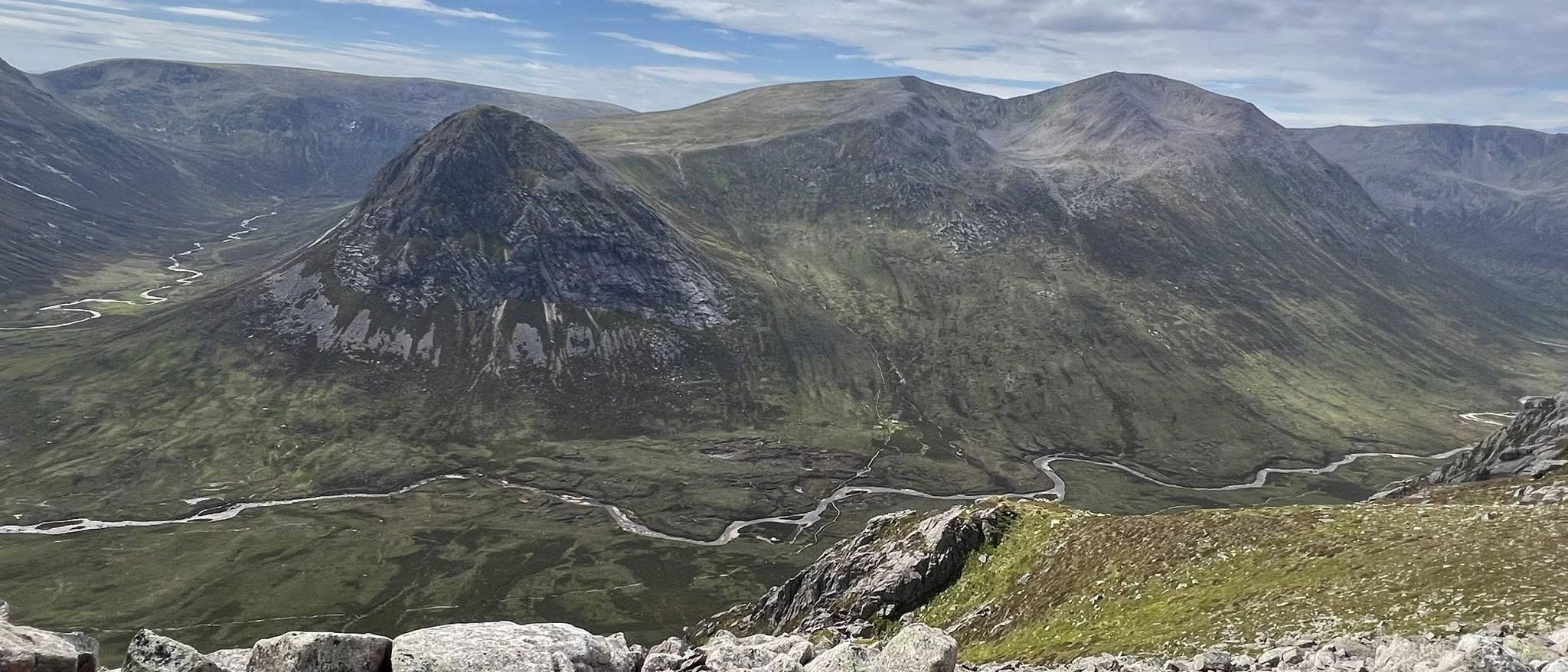 Devil's Point and Cairntoul in the Cairngorm Mountains of Scotland