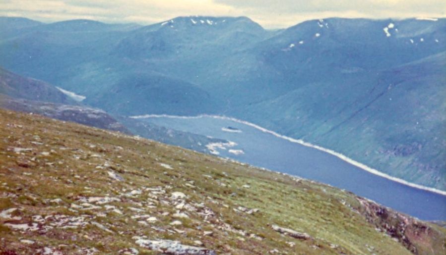 An Socath and An Riabhachan from Toll Creagach above Loch Mullardoch