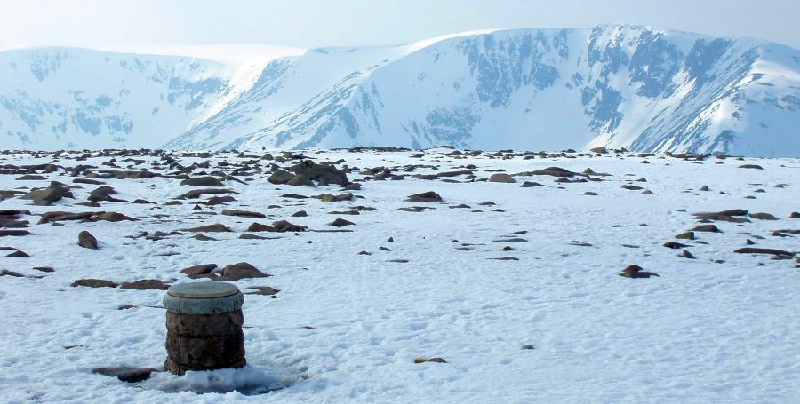 Braeriach from Ben Macdui in the Cairngorm Mountains of Scotland