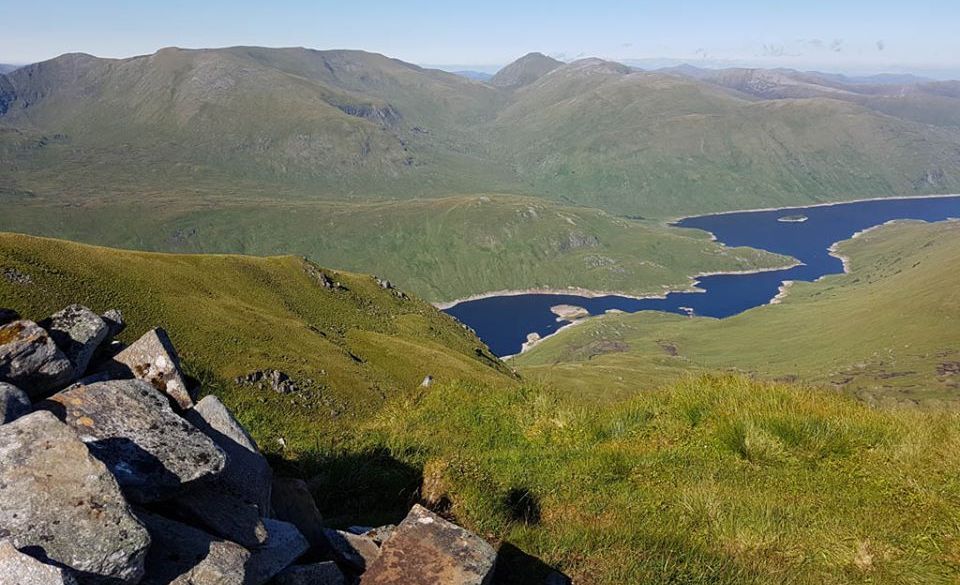 An Riabhachan and Sgurr na Laipaich above Loch Mullardoch