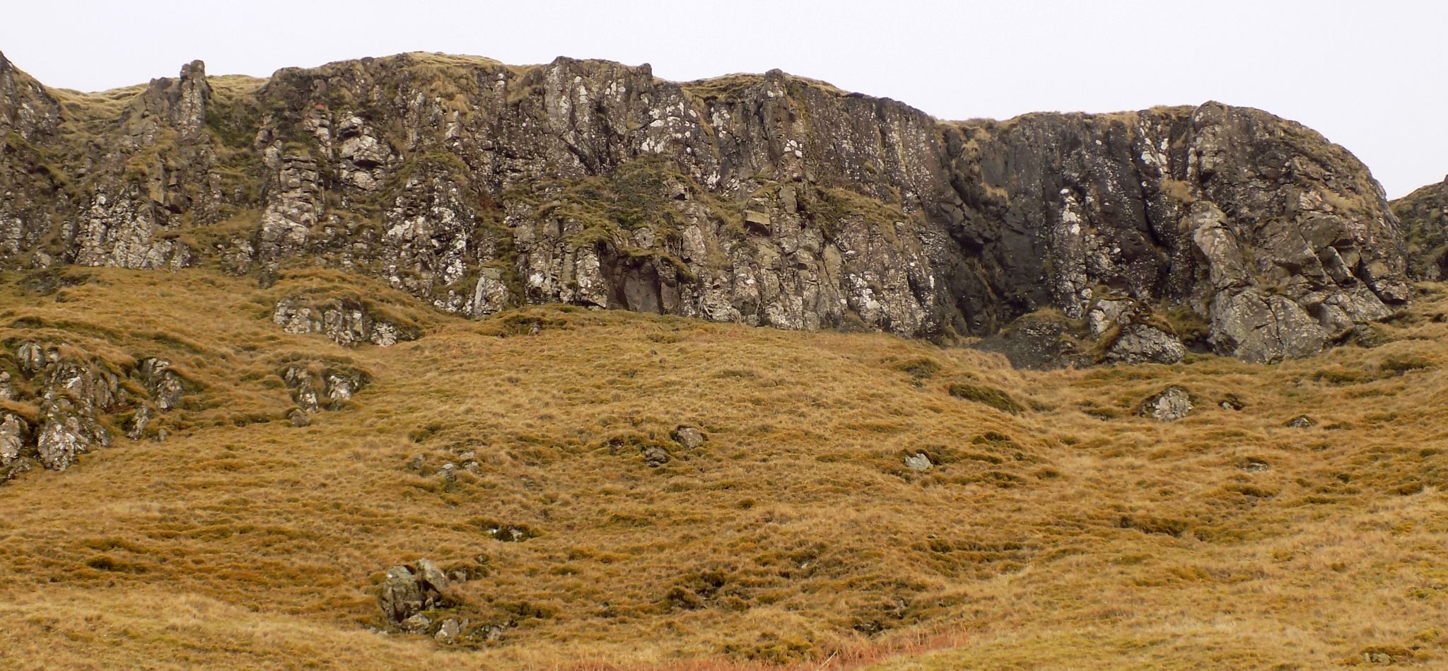 Escarpment of the Campsie Fells on traverse to Jenny's Lum