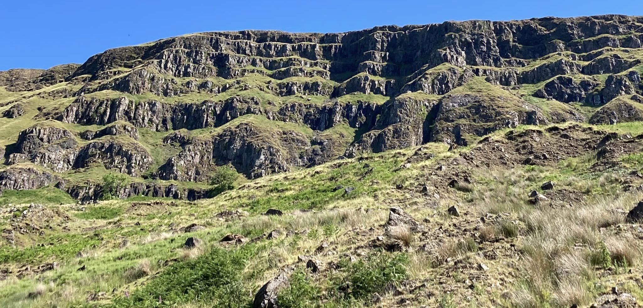 Black Craig in the escarpment of the Campsie Fells