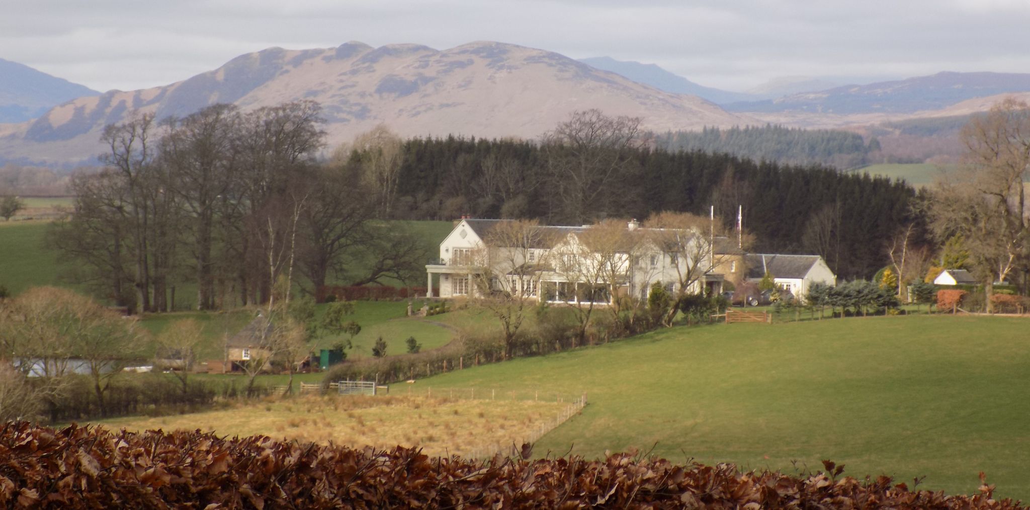 Conic Hill and Carbeth Home Farm from Drumtian Road