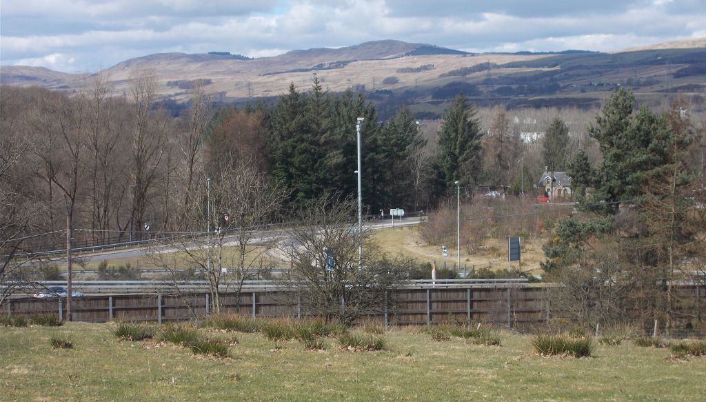 View north from the Antonine Wall at Castlecary