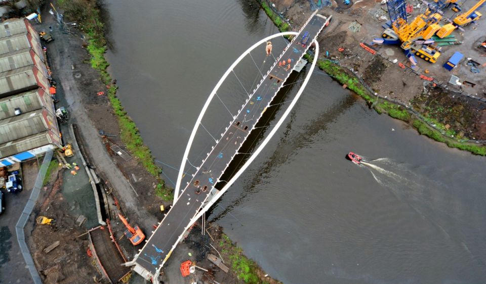 "Smart Bridge" at Dalmarnock across River Clyde