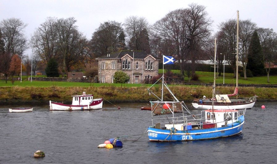 Levengrove Park across the River Leven in Dumbarton