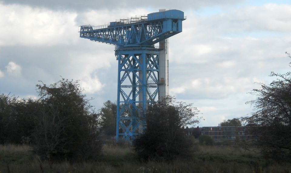 Titan shipyard crane from Inchinnan