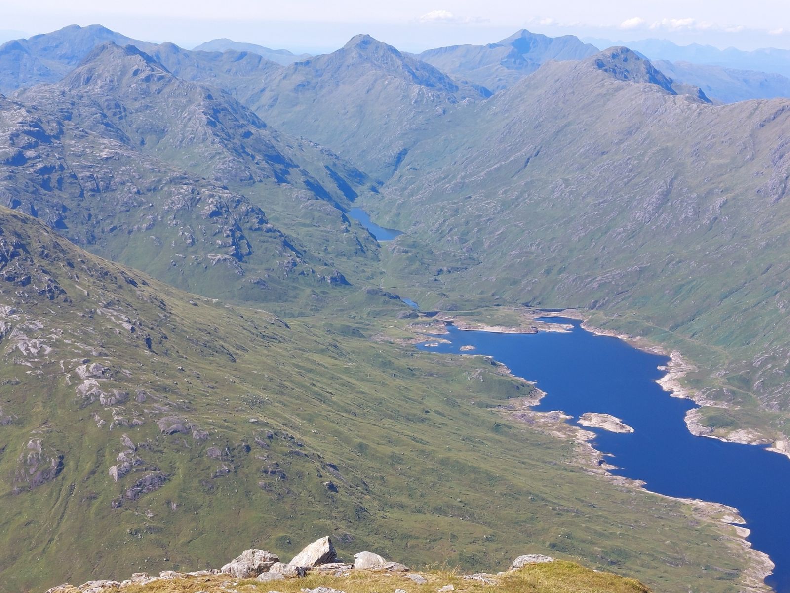 Peaks of Knoydart and Loch Quoich from Sgurr Mor