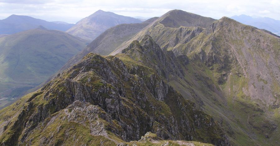 Aonach Eagach Ridge in Glencoe