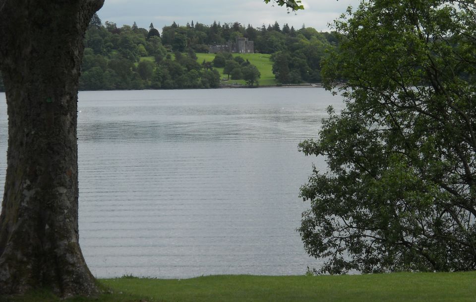 Balloch Castle across Loch Lomond from grounds of Cameron House