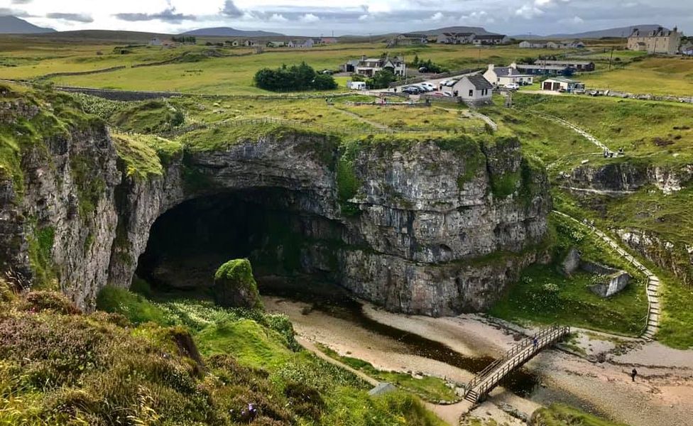 Durness Village above Smoocave in Northern Scotland