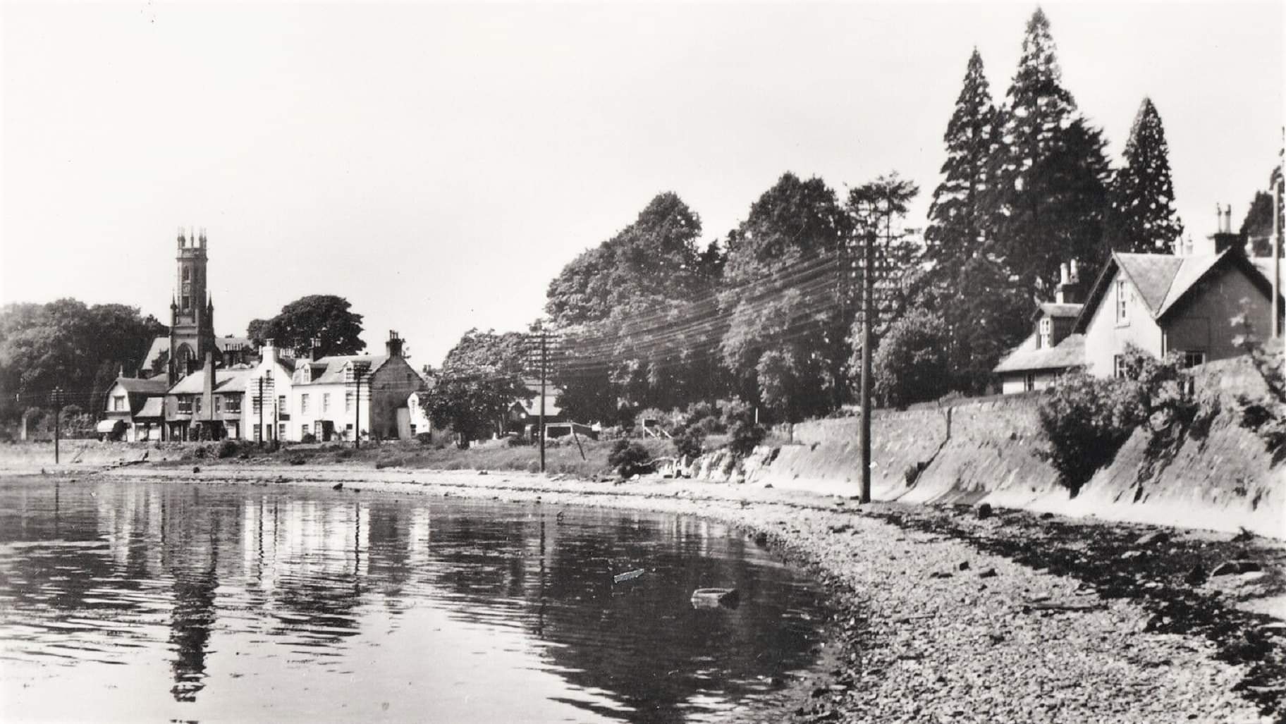 Old photo of Rhu on the Firth of Clyde