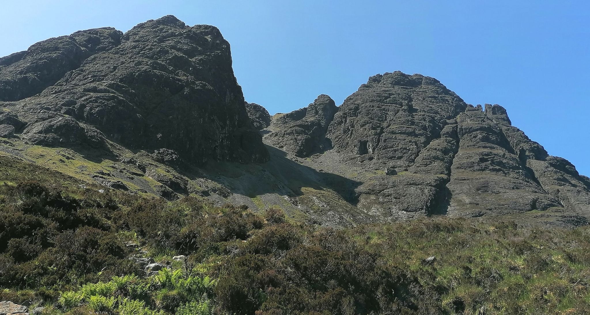 Blaven ( Bla Bheinn ) on Isle of Skye in Western Islands of Scotland