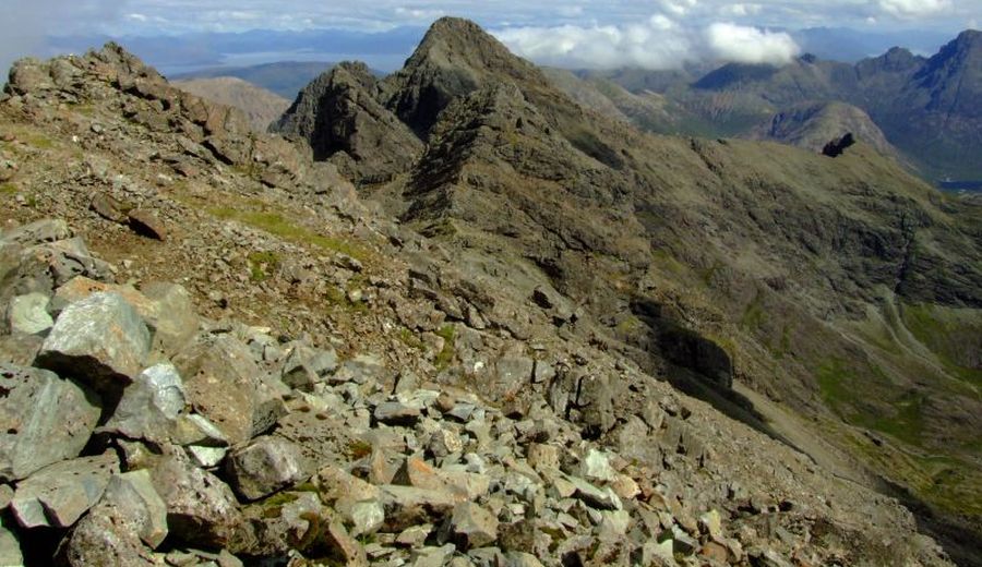 Bruach na Frithe and Am Bhasteir from Sgurr nan Gillean on the Skye Ridge