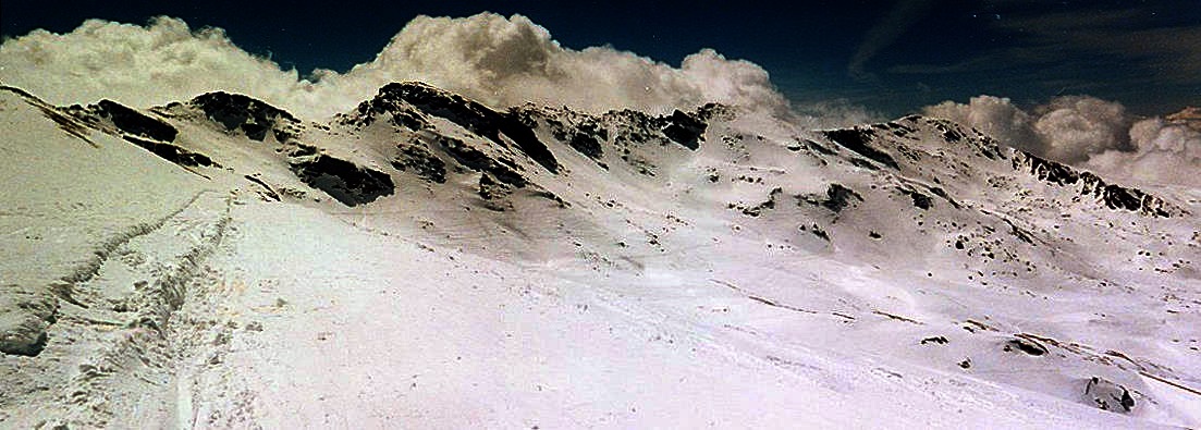 Ski Slopes at Solynieve in the Sierra Nevada in Southern Spain