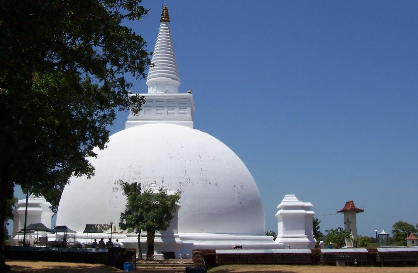 Somawathi Stupa in northern Sri Lanka