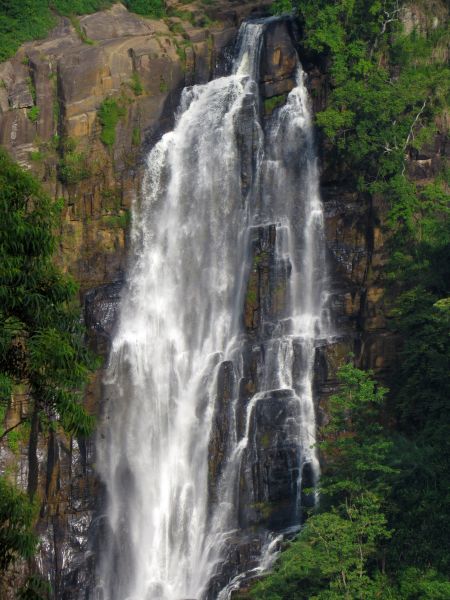 Devon Falls in the Hill Country of Sri Lanka