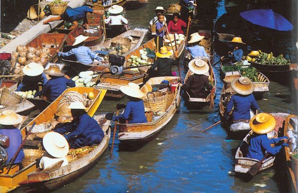 Floating Market in Bangkok