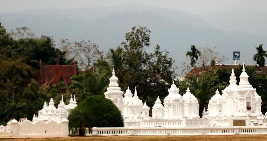 Chedi at Wat Suan Dawk in Chiang Mai