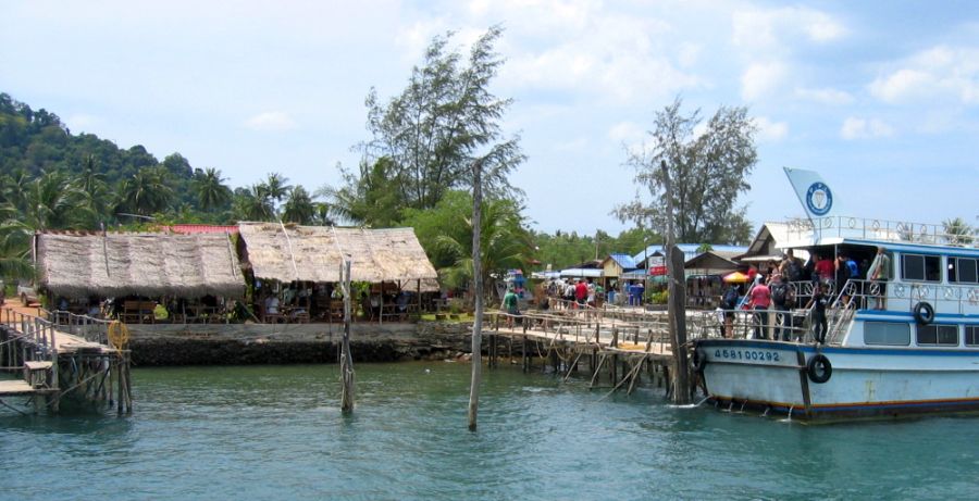 Pier at Ban Saladan on Ko Lanta off Krabi in Southern Thailand