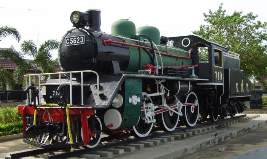 Old Steam Locomotive at Kanchanaburi