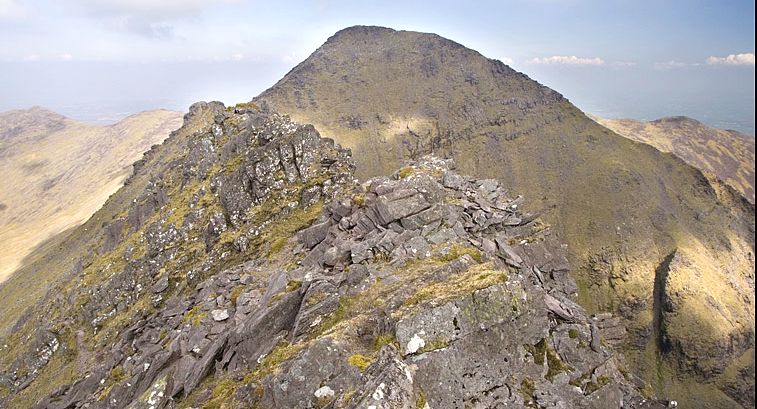 Carrauntoohil - Beenkeragh ridge in Macgillycuddy Reeks in SW Ireland