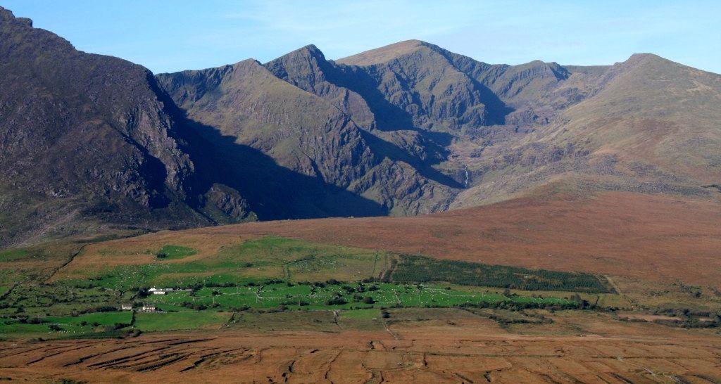 Brandon Peak and Brandon Mountain in SW Ireland