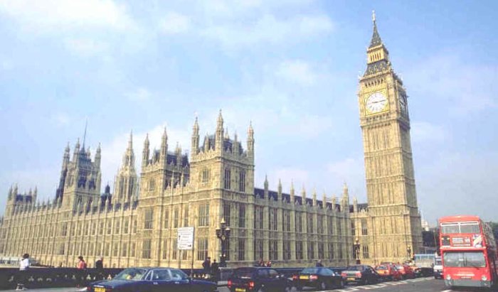 The Houses of Parliament and Big Ben Clock Tower in London