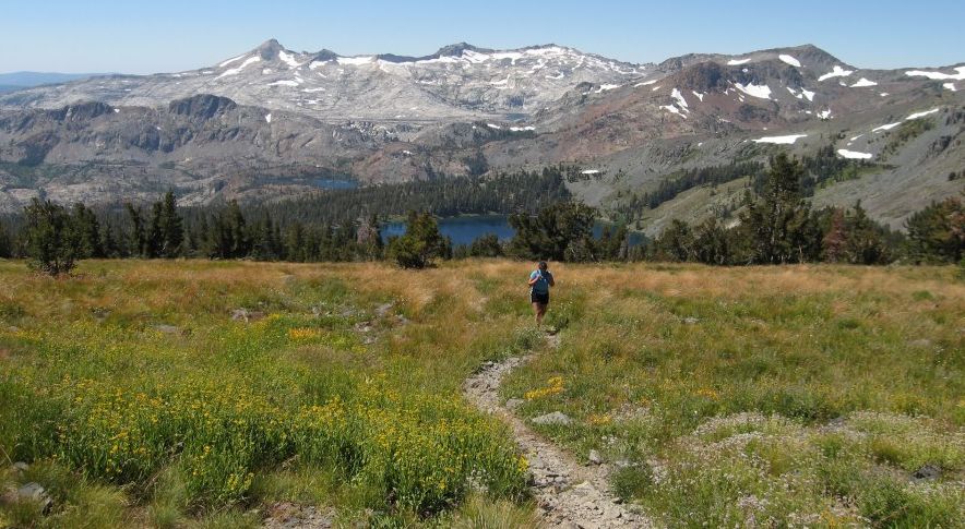 On ascent of Mount Tallac to the SW of Lake Tahoe