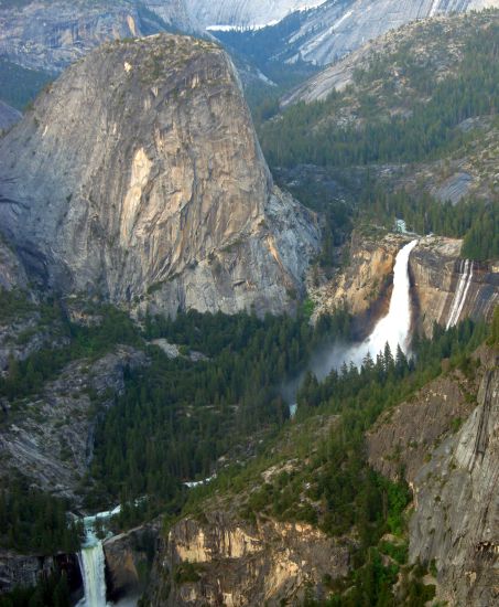 Waterfalls on Merced River in Yosemite Valley