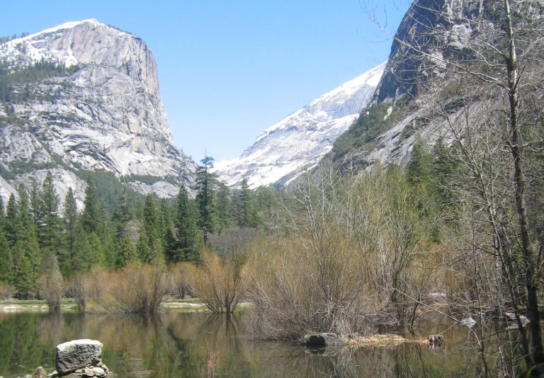 Mirror Lake in Yosemite Valley