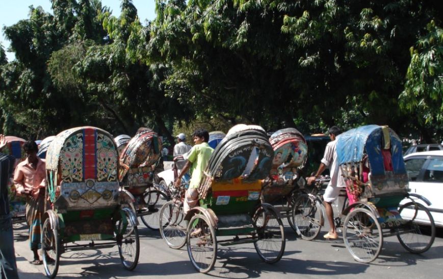 Bicycle Rickshaws in Dhaka