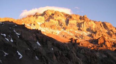 Sunset on Aconcagua